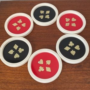 Mid Century Coasters Vintage Party Cocktail Mod 60s Retro Hipster Accessory